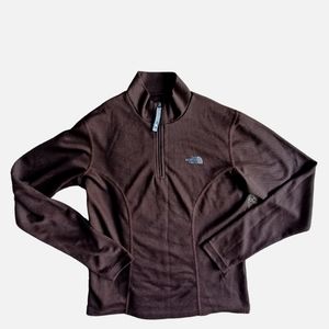 Brown The North Face vaperwick flight series  half zip up. Sz S/P